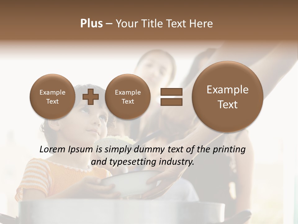 Worker Kid Food PowerPoint Template