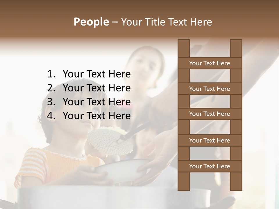 Worker Kid Food PowerPoint Template