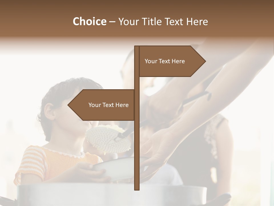 Worker Kid Food PowerPoint Template