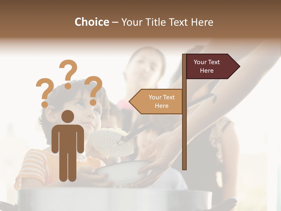 Worker Kid Food PowerPoint Template