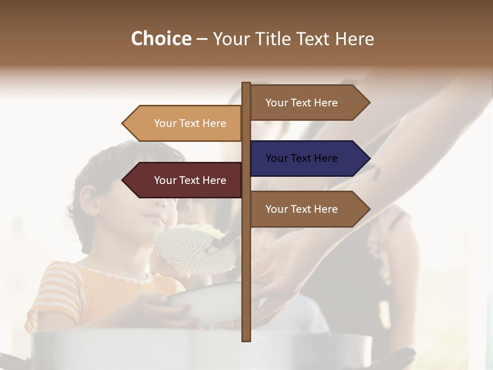 Worker Kid Food PowerPoint Template