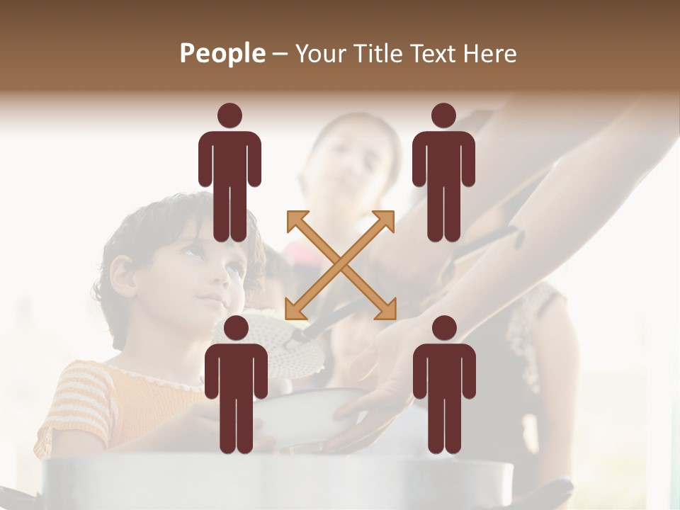 Worker Kid Food PowerPoint Template