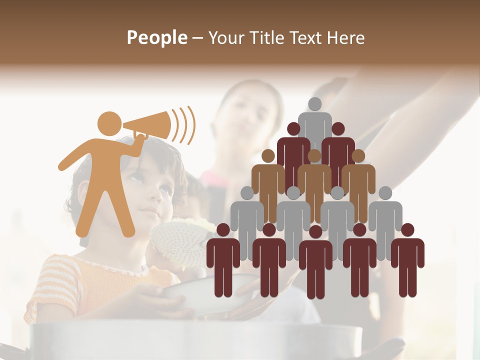 Worker Kid Food PowerPoint Template