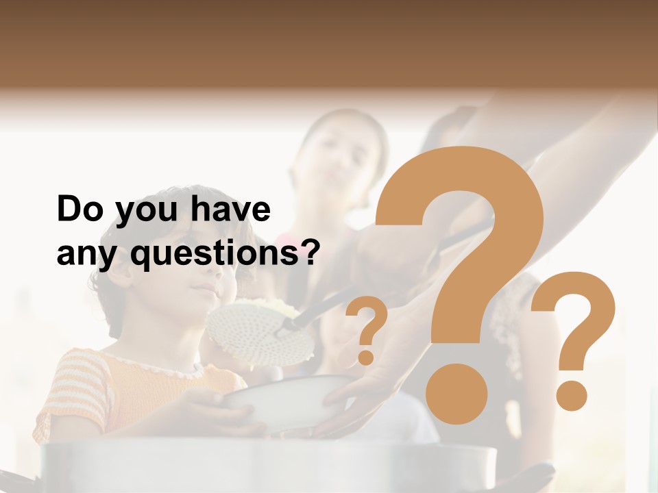 Worker Kid Food PowerPoint Template