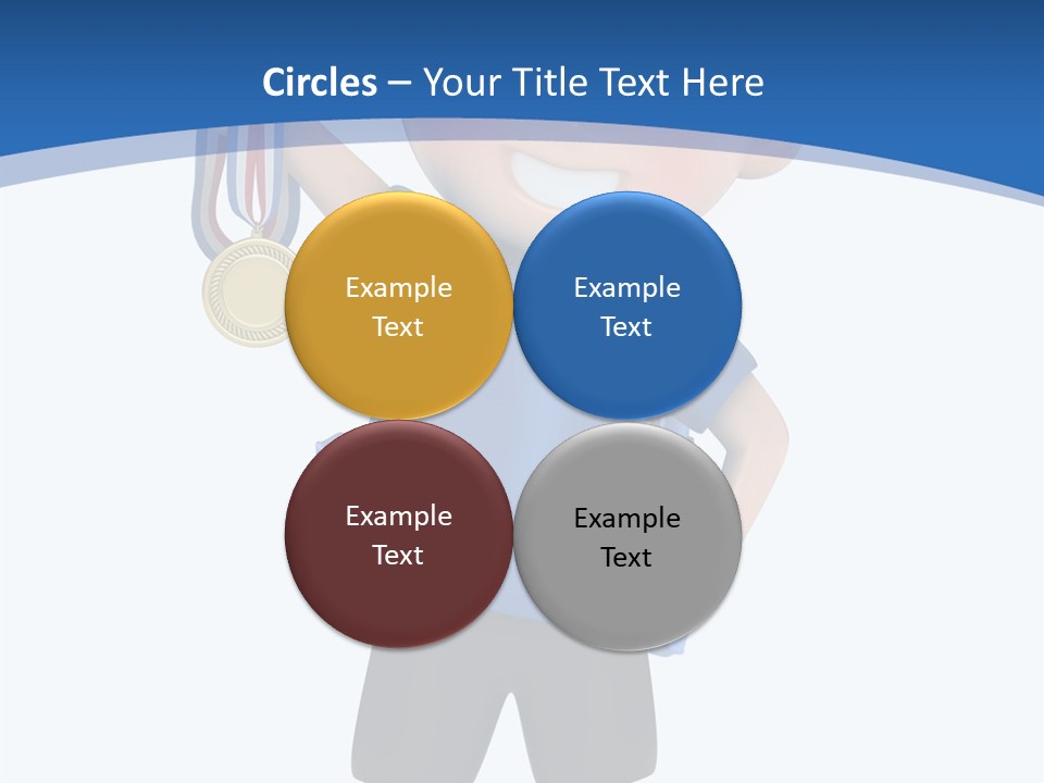 Young Gold Medal Clipart PowerPoint Template