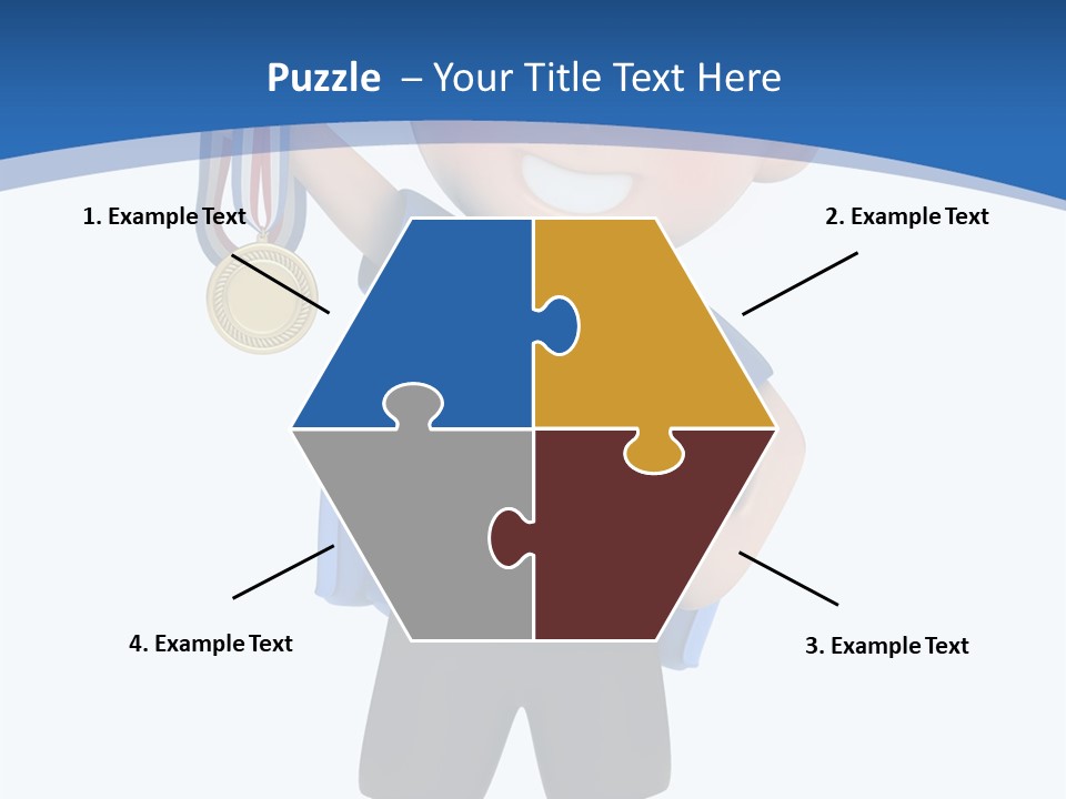 Young Gold Medal Clipart PowerPoint Template