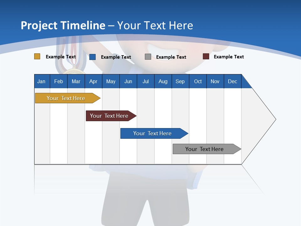 Young Gold Medal Clipart PowerPoint Template