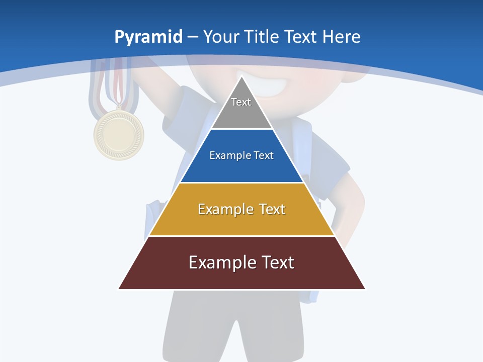 Young Gold Medal Clipart PowerPoint Template
