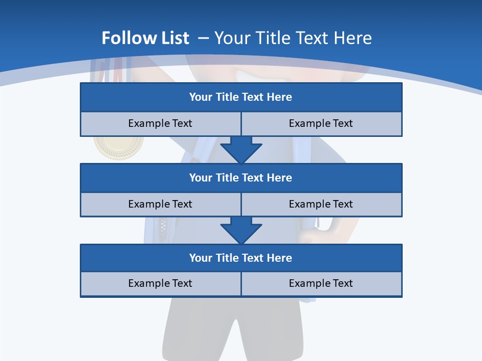 Young Gold Medal Clipart PowerPoint Template