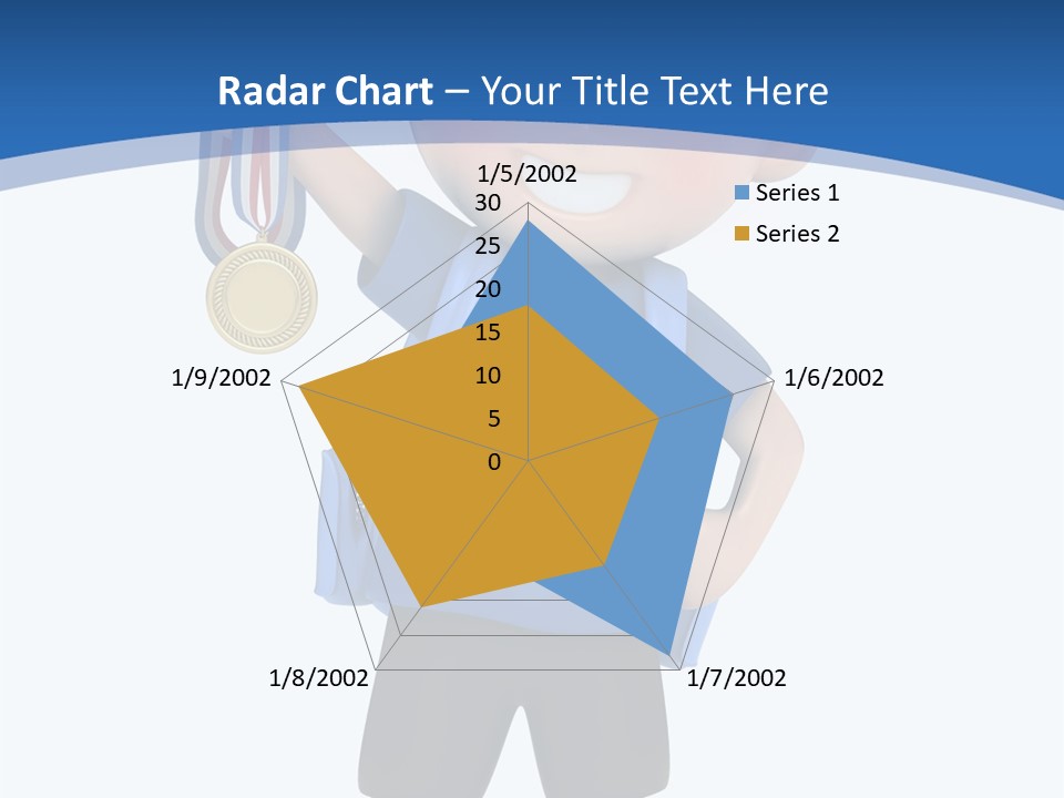 Young Gold Medal Clipart PowerPoint Template