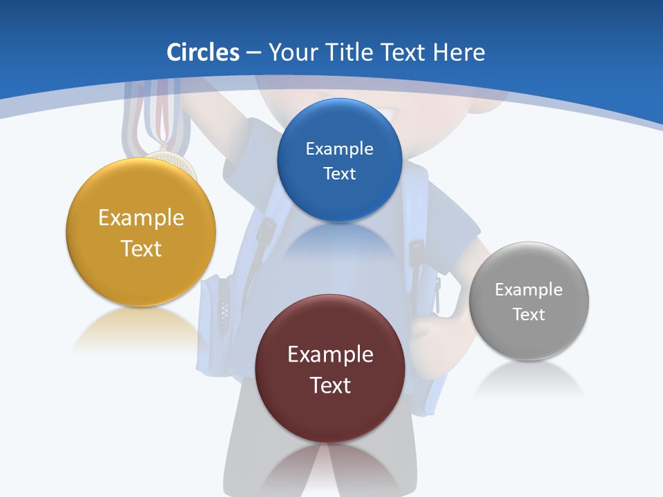 Young Gold Medal Clipart PowerPoint Template