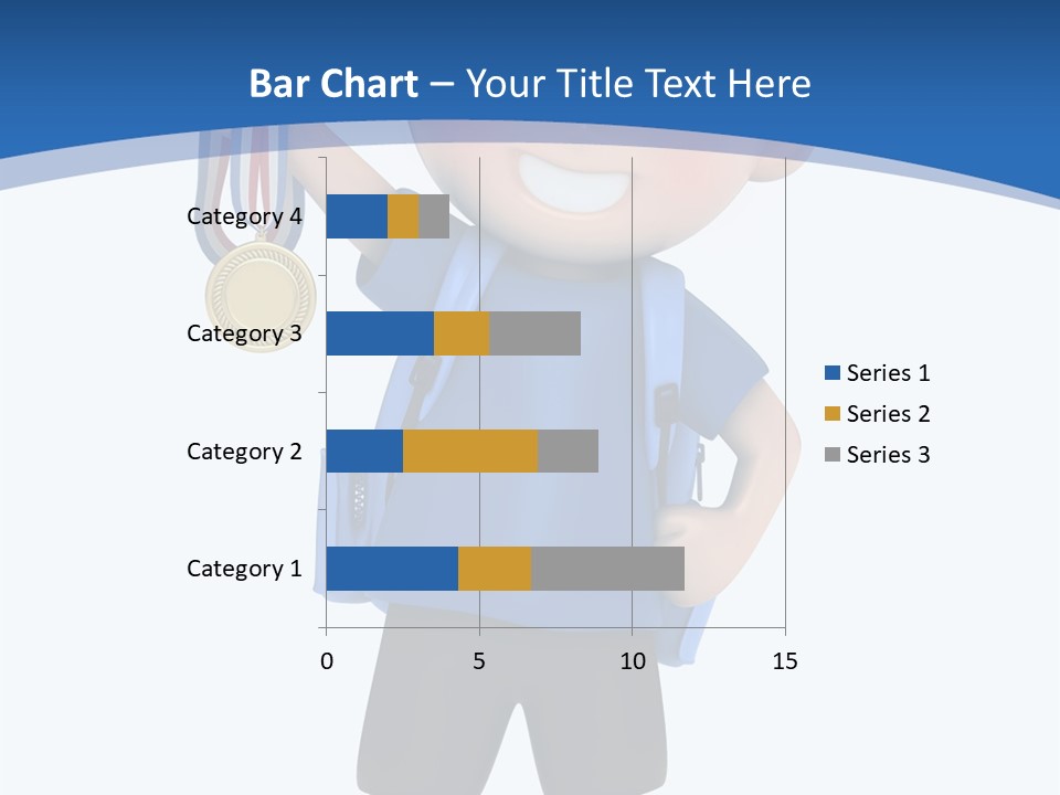 Young Gold Medal Clipart PowerPoint Template
