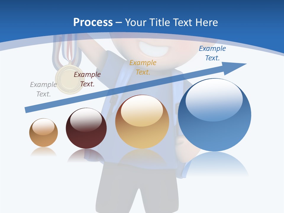 Young Gold Medal Clipart PowerPoint Template