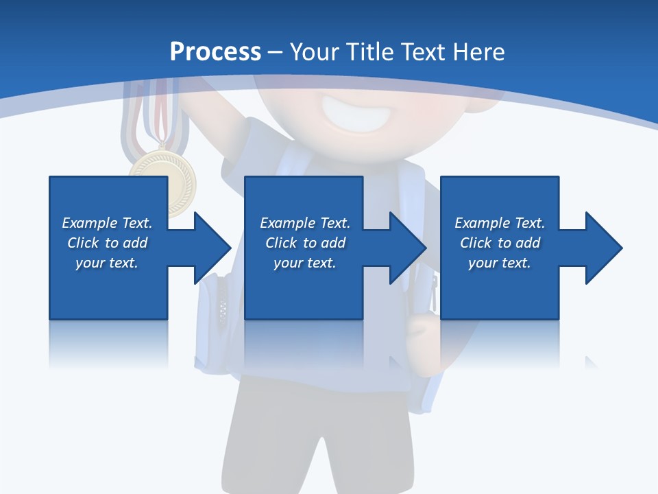 Young Gold Medal Clipart PowerPoint Template