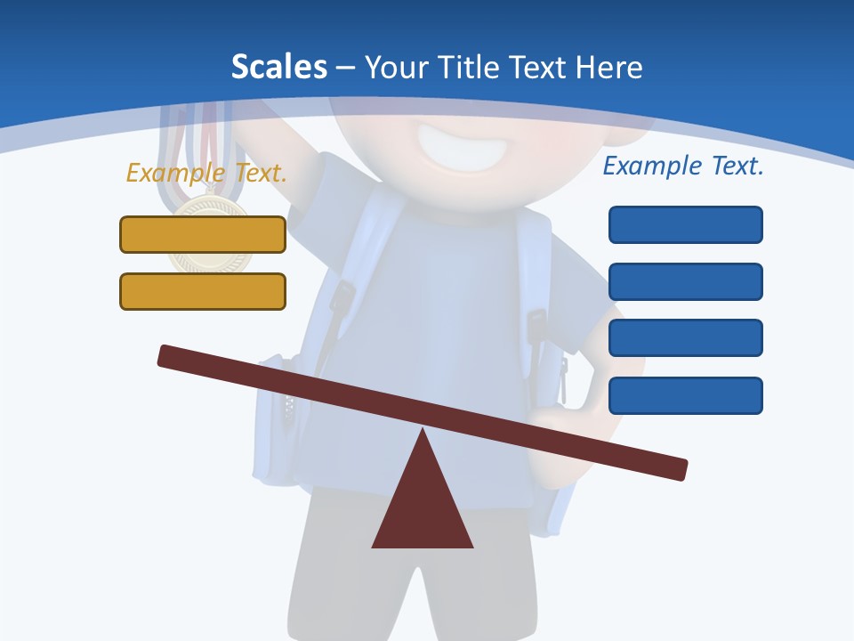 Young Gold Medal Clipart PowerPoint Template