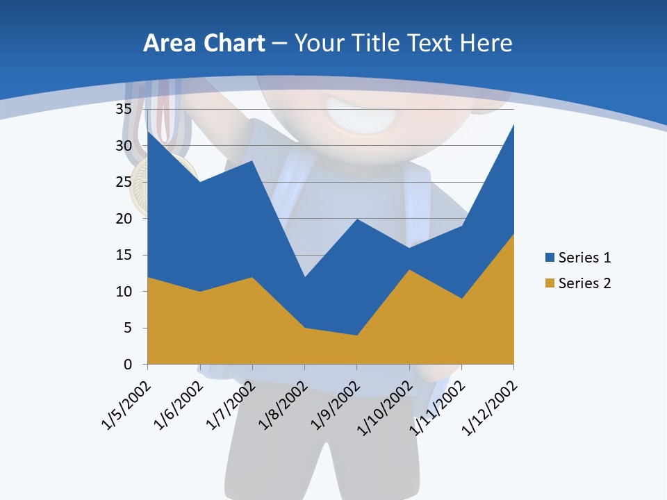 Young Gold Medal Clipart PowerPoint Template