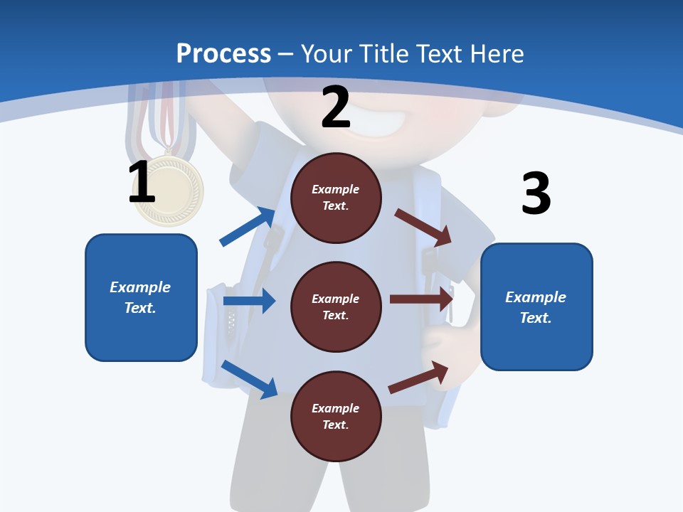 Young Gold Medal Clipart PowerPoint Template