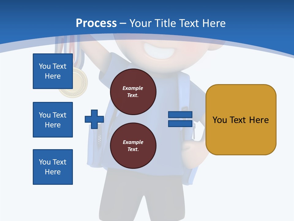 Young Gold Medal Clipart PowerPoint Template