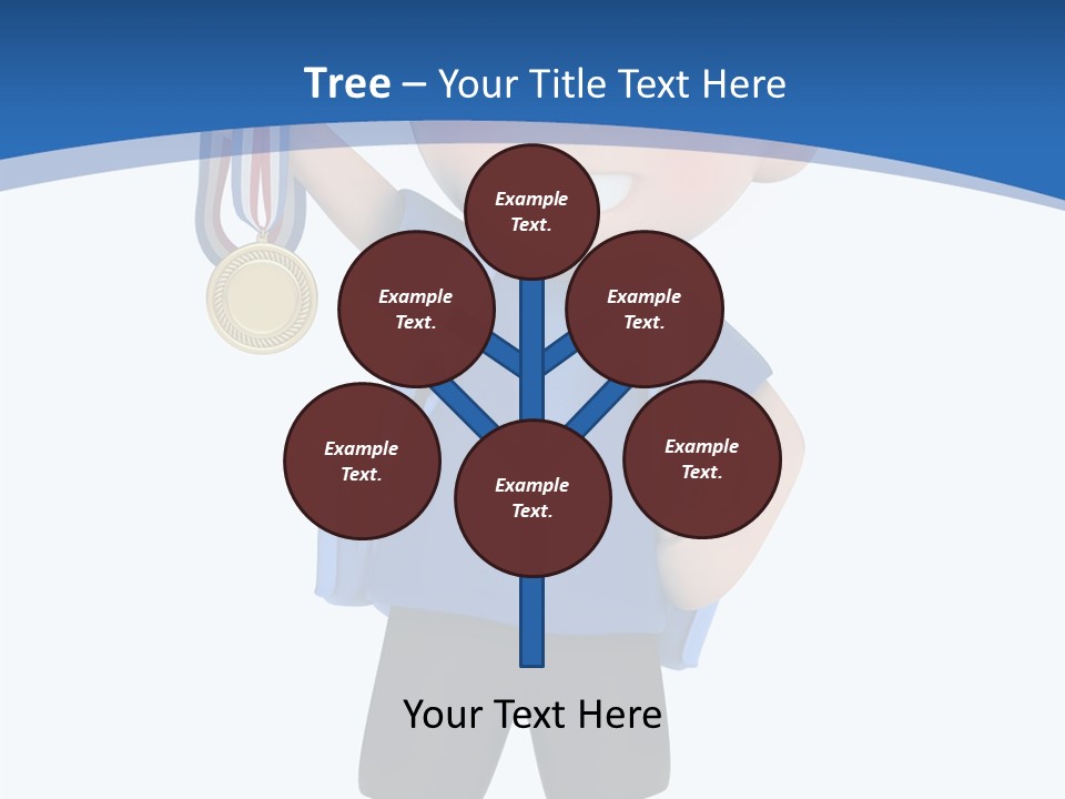 Young Gold Medal Clipart PowerPoint Template