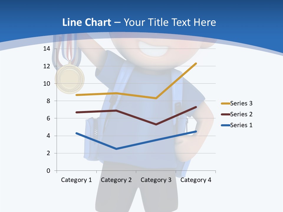 Young Gold Medal Clipart PowerPoint Template