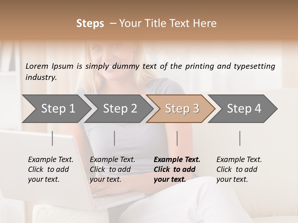 Leisure Indoors Sitting PowerPoint Template