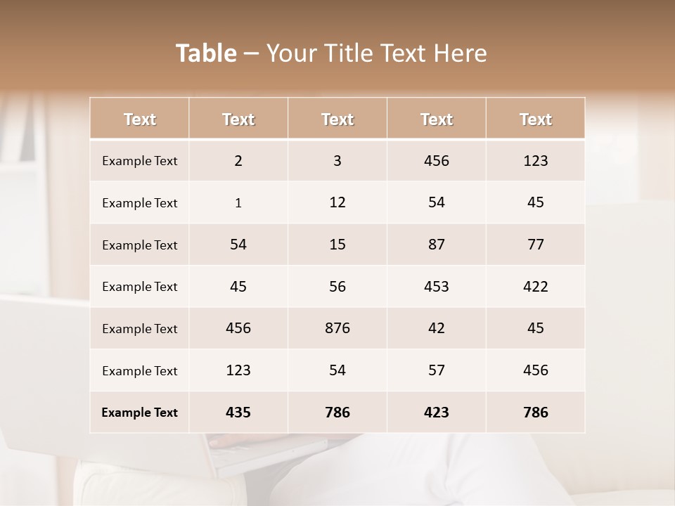 Leisure Indoors Sitting PowerPoint Template