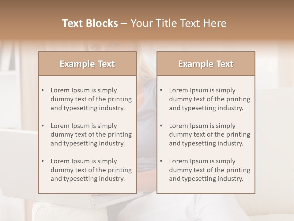 Leisure Indoors Sitting PowerPoint Template