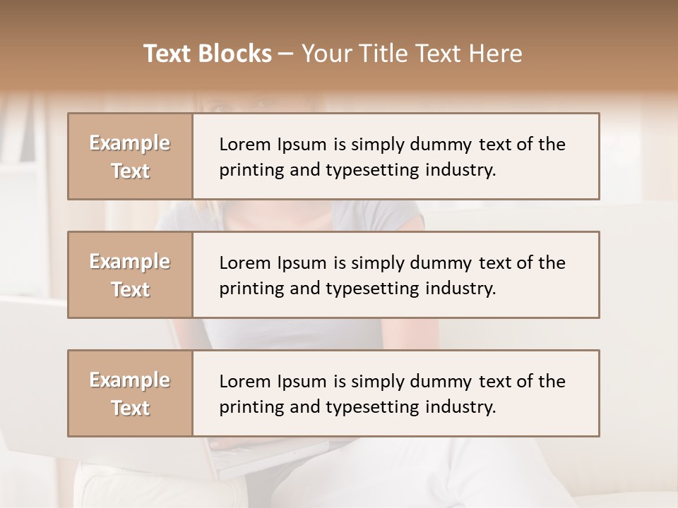 Leisure Indoors Sitting PowerPoint Template