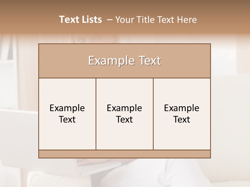 Leisure Indoors Sitting PowerPoint Template