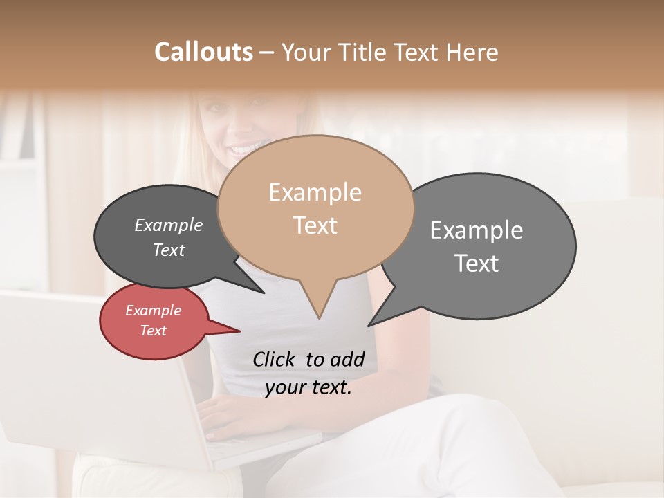 Leisure Indoors Sitting PowerPoint Template