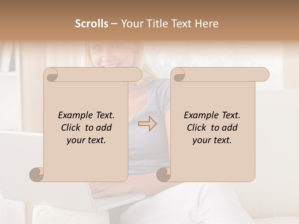 Leisure Indoors Sitting PowerPoint Template