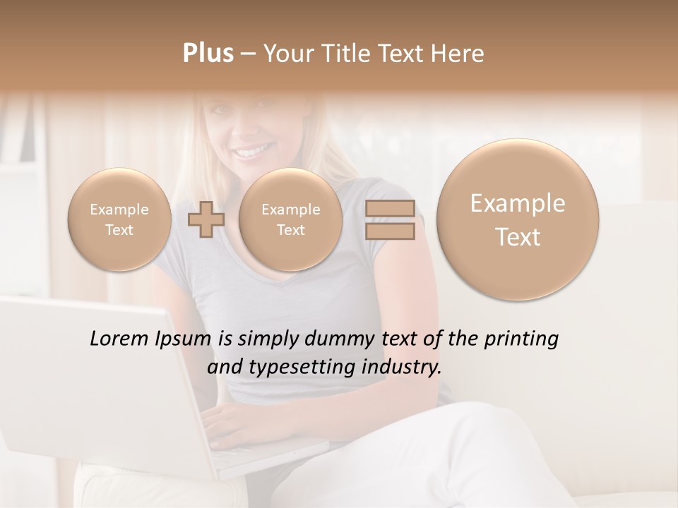 Leisure Indoors Sitting PowerPoint Template