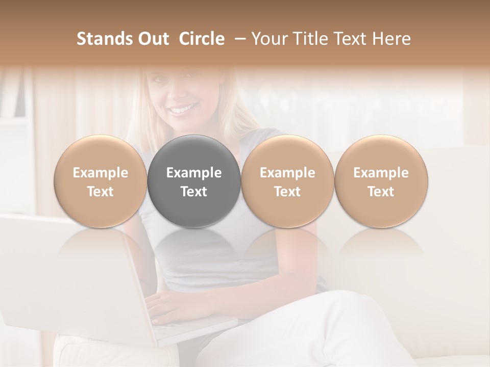 Leisure Indoors Sitting PowerPoint Template