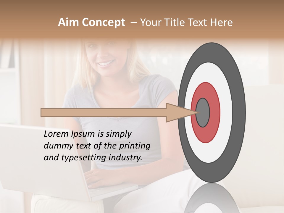 Leisure Indoors Sitting PowerPoint Template