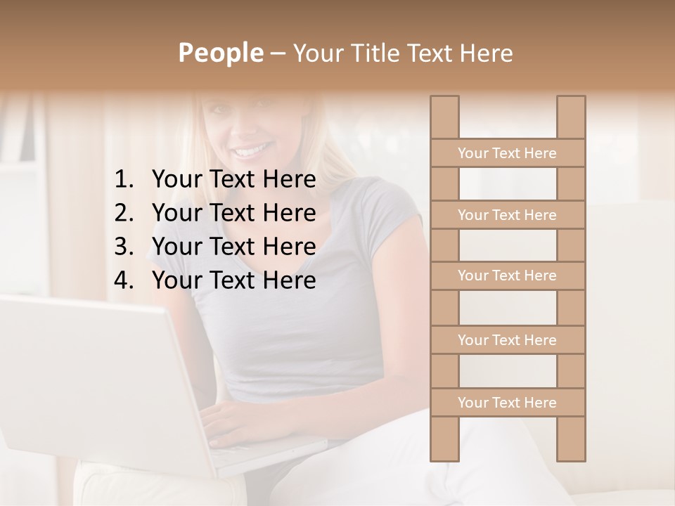 Leisure Indoors Sitting PowerPoint Template