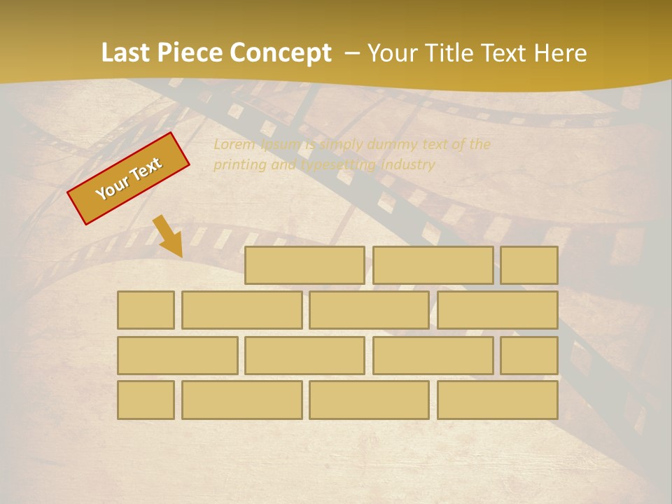 Composition Aged Graphic PowerPoint Template