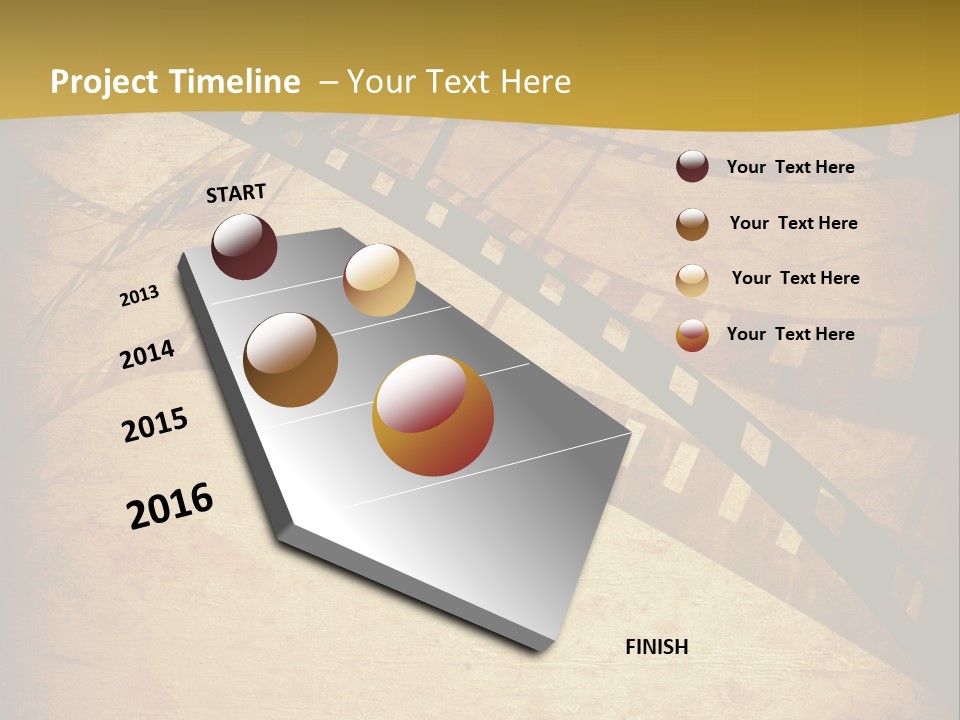 Composition Aged Graphic PowerPoint Template