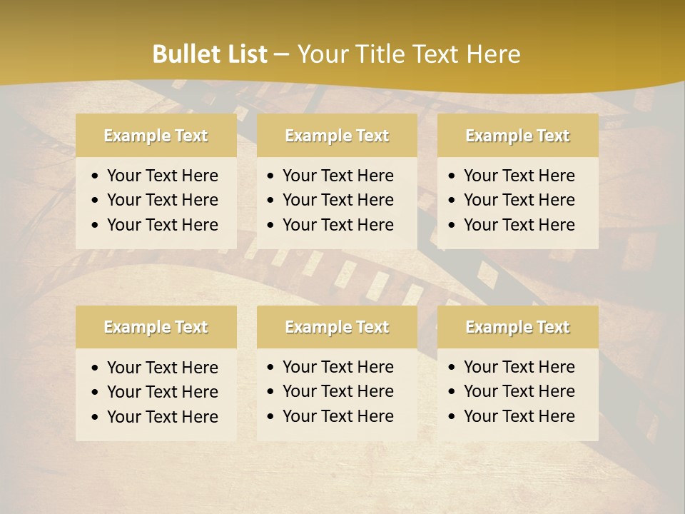 Composition Aged Graphic PowerPoint Template