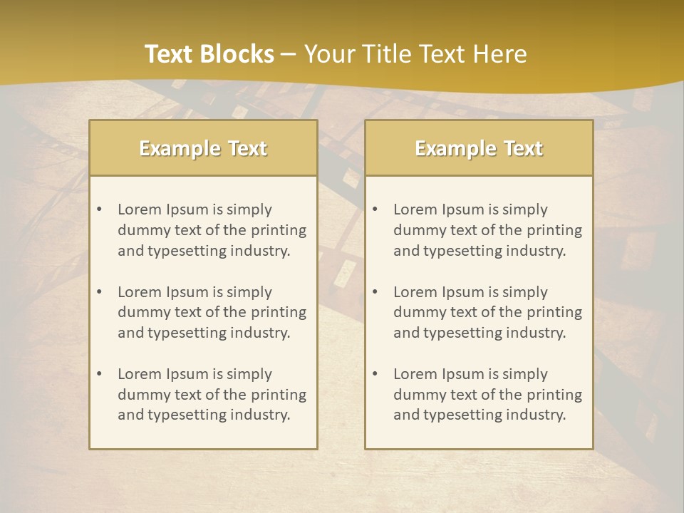 Composition Aged Graphic PowerPoint Template