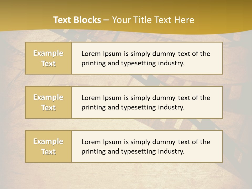 Composition Aged Graphic PowerPoint Template