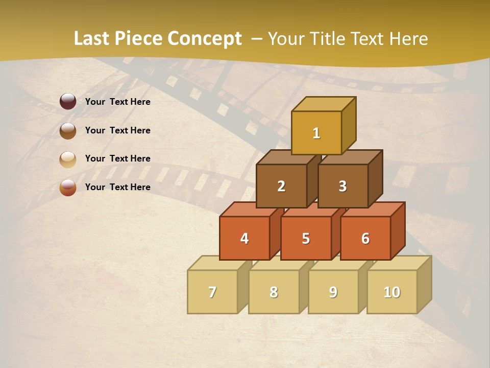 Composition Aged Graphic PowerPoint Template