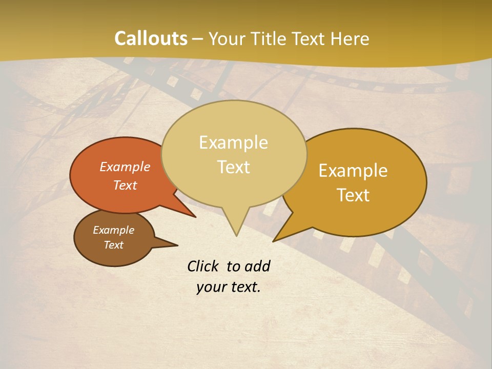 Composition Aged Graphic PowerPoint Template