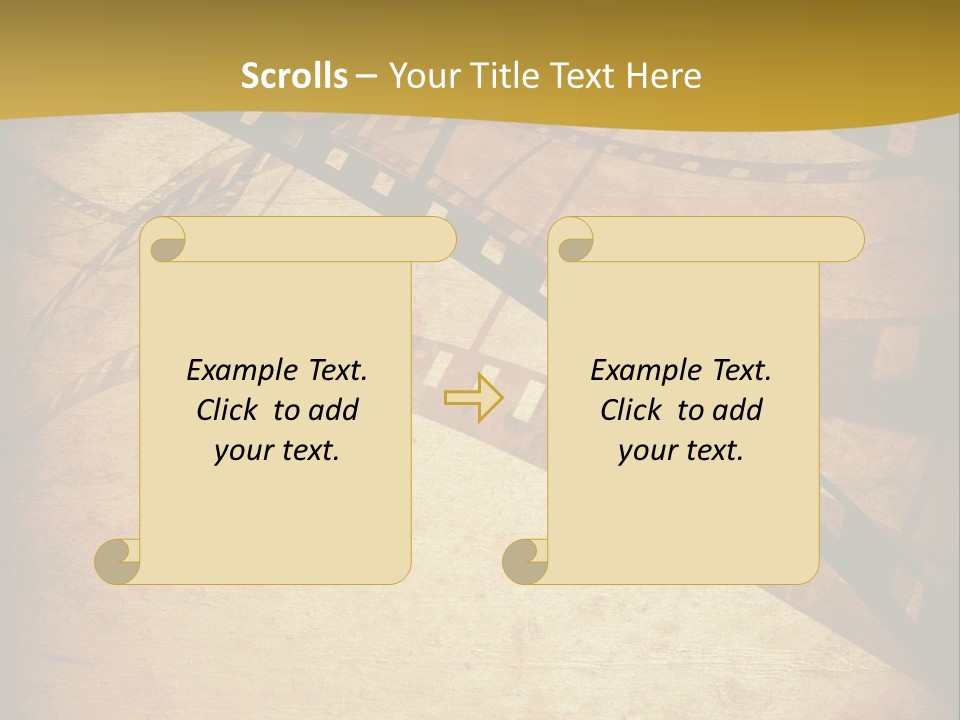 Composition Aged Graphic PowerPoint Template