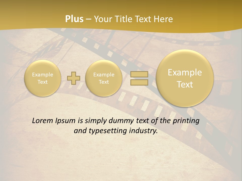 Composition Aged Graphic PowerPoint Template