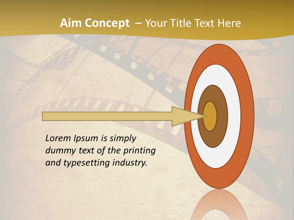 Composition Aged Graphic PowerPoint Template
