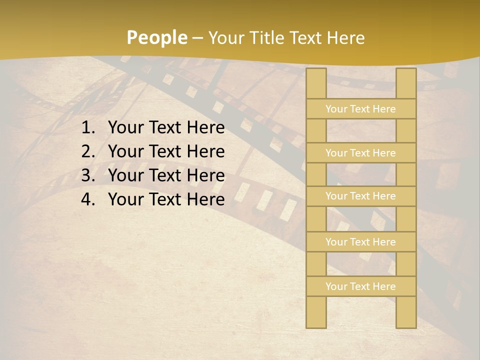 Composition Aged Graphic PowerPoint Template