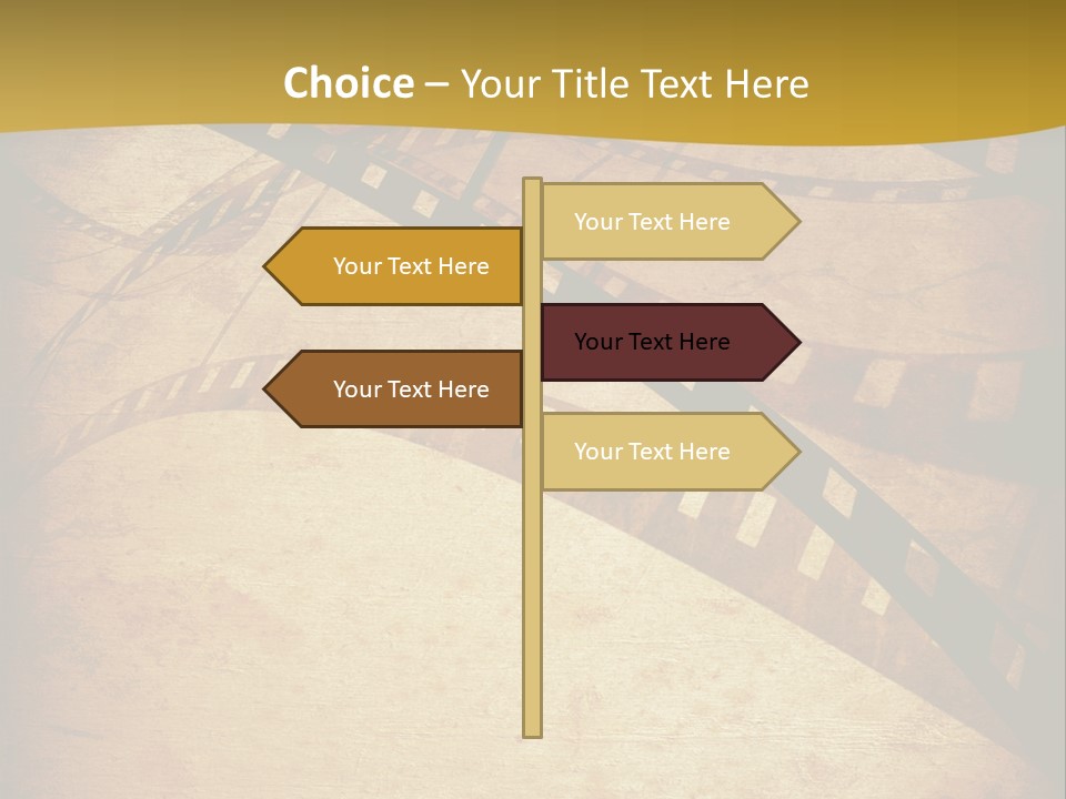 Composition Aged Graphic PowerPoint Template