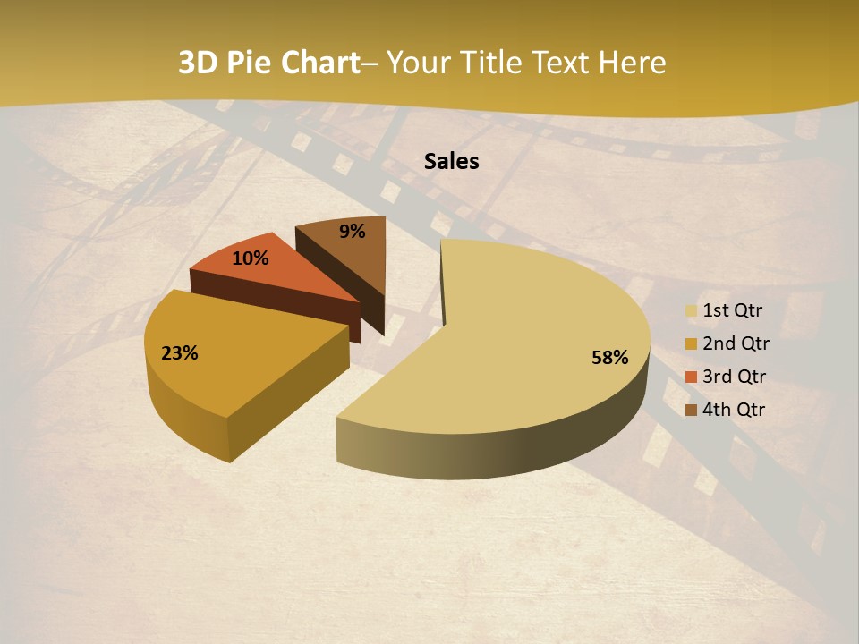 Composition Aged Graphic PowerPoint Template