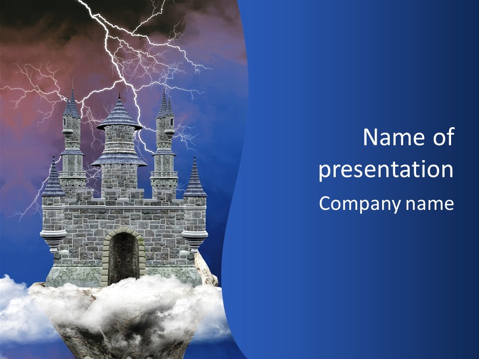 Castle Colors Wizard PowerPoint Template