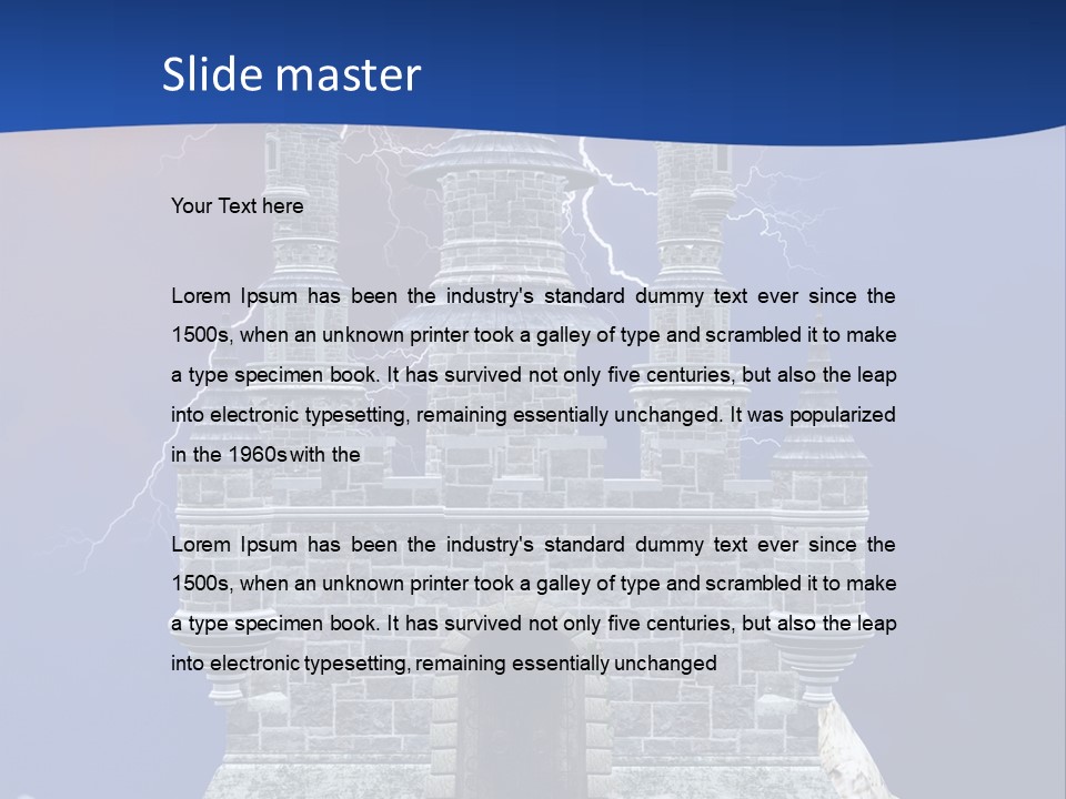 Castle Colors Wizard PowerPoint Template